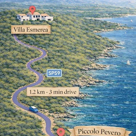 Esmerea Portocervo Con Piscina Privata ,jacuzi E Sauna Willa Porto Cervo